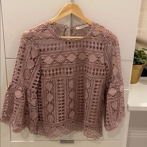 Macrame purple top only worn once